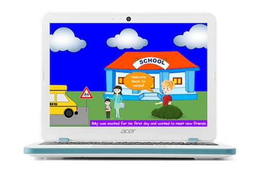 storytelling chromebook app hub example